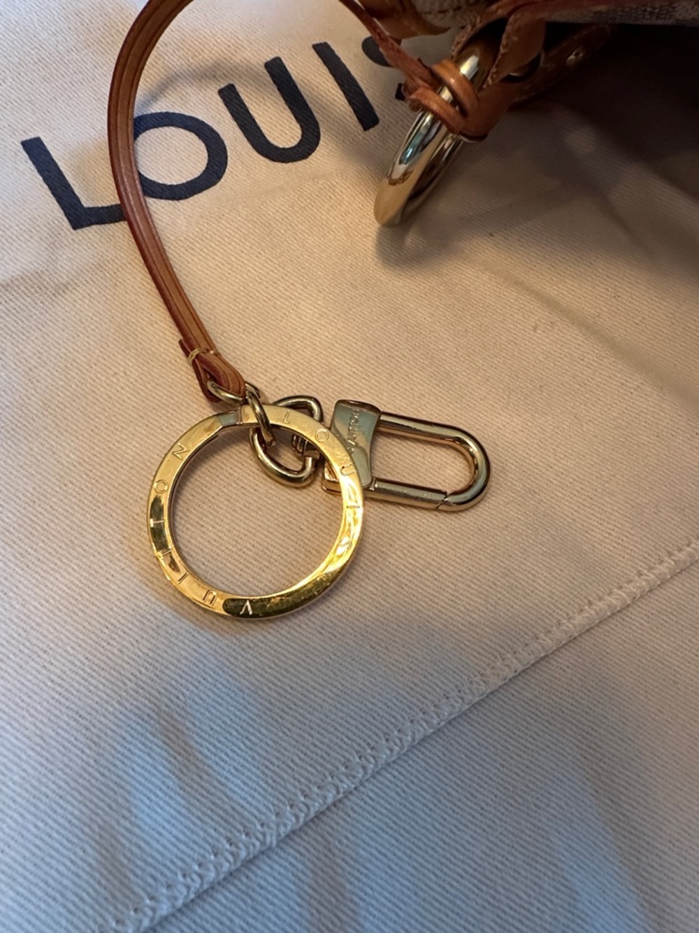 Louis Vuitton Damier Azur Hobo Delightful PM with Tan Trim and Gold Hardware - Picture 10 of 13